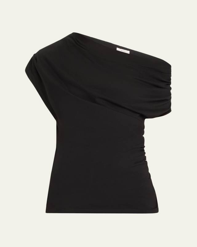 Alice Draped One-Shoulder T